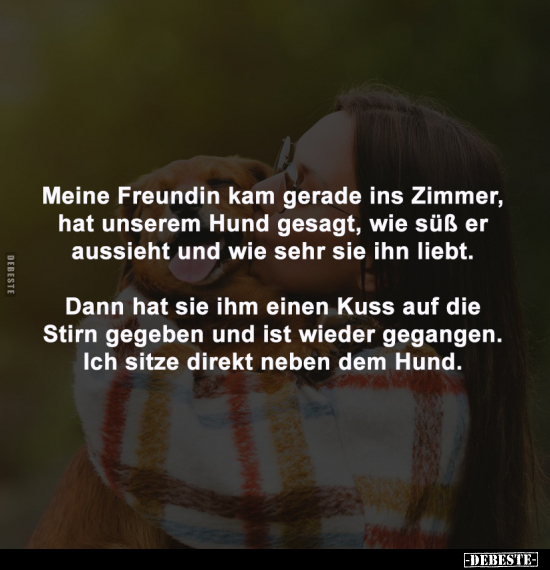 Freundin, Zimmer, Hund, Süß, Sehr, Kuss