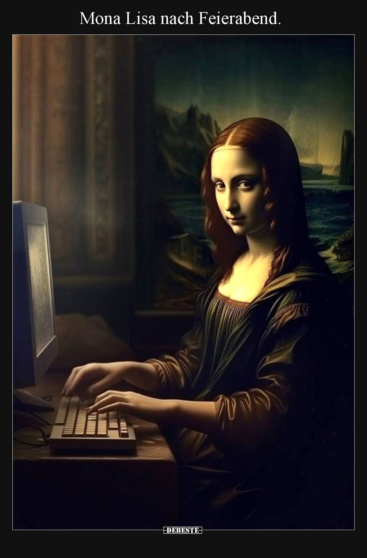 Mona Lisa nach Feierabend... - Lustige Bilder | DEBESTE.de