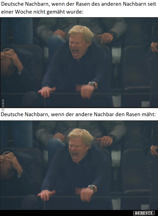 Deutsche Nachbarn, wenn der Rasen des anderen Nachbarn seit.. - Lustige Bilder | DEBESTE.de