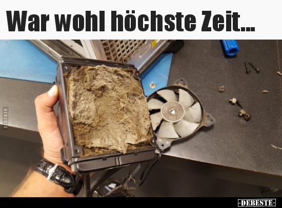 War wohl höchste Zeit...