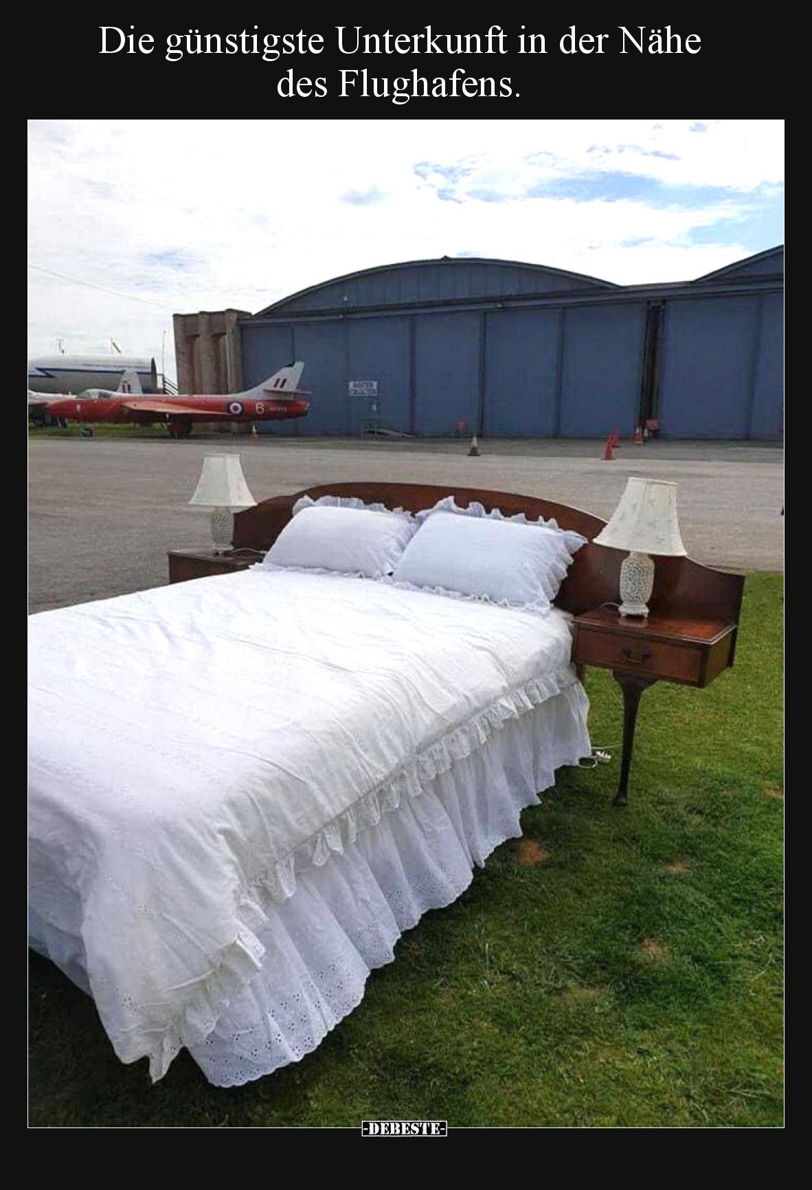 Die günstigste Unterkunft in der Nähe des Flughafens