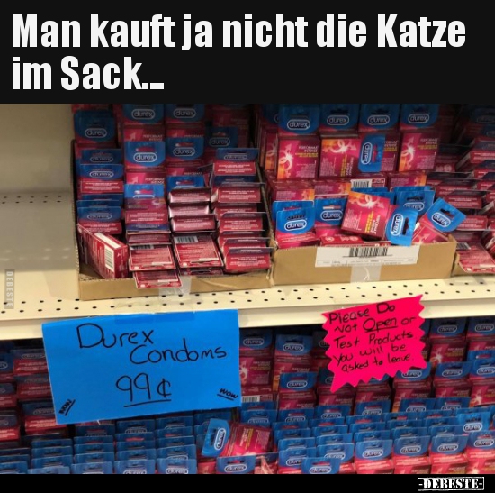 Man kauft ja nicht die Katze im Sack... - Lustige Bilder | DEBESTE.de