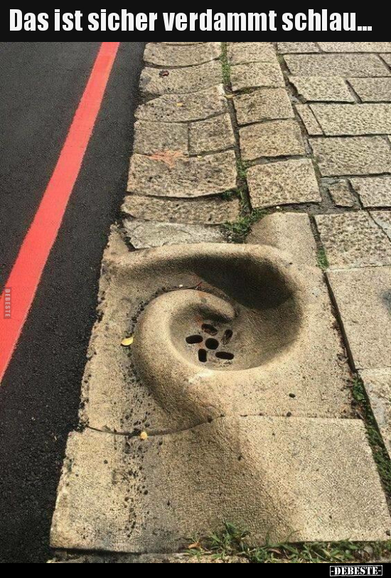 Das ist sicher verdammt schlau...