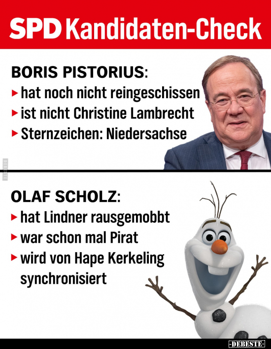 SPD Kandidaten-Check.. - Lustige Bilder | DEBESTE.de