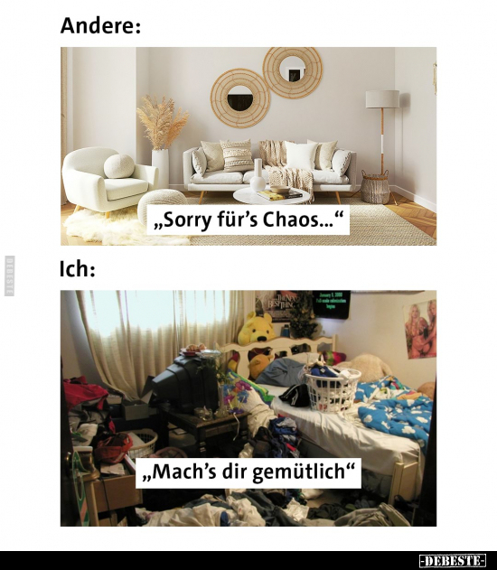 Andere: "Sorry für's Chaos..." - Lustige Bilder | DEBESTE.de