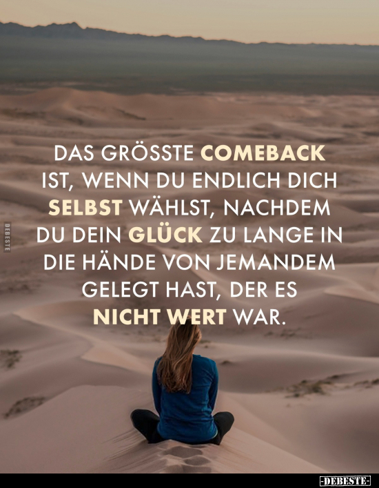 Das grösste Comeback ist.. - Lustige Bilder | DEBESTE.de