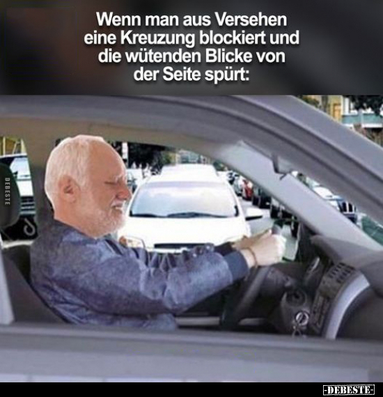 Wenn man aus Versehen eine Kreuzung blockiert.. - Lustige Bilder | DEBESTE.de