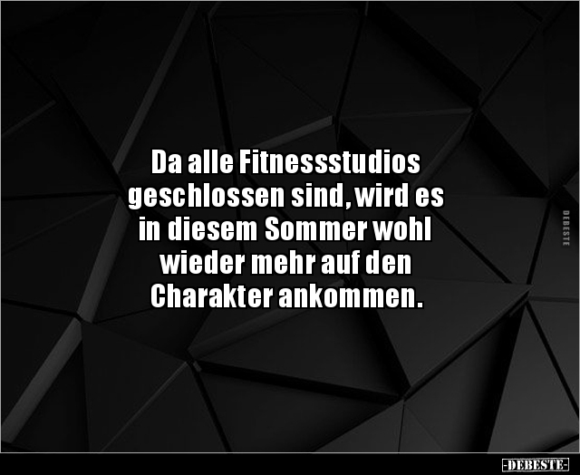 Da alle Fitnessstudios geschlossen sind, wird es.. - Lustige Bilder | DEBESTE.de