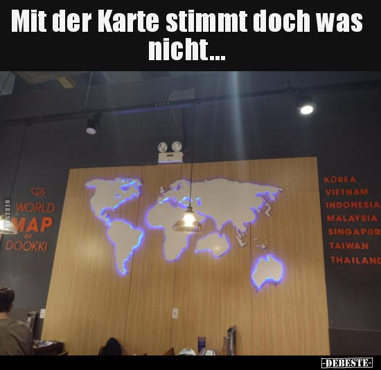 Mit der Karte stimmt doch was nicht... - Lustige Bilder | DEBESTE.de