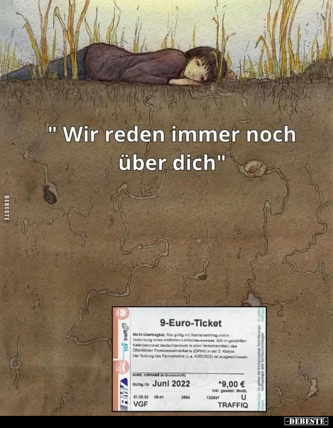 Wir reden immer noch über dich.