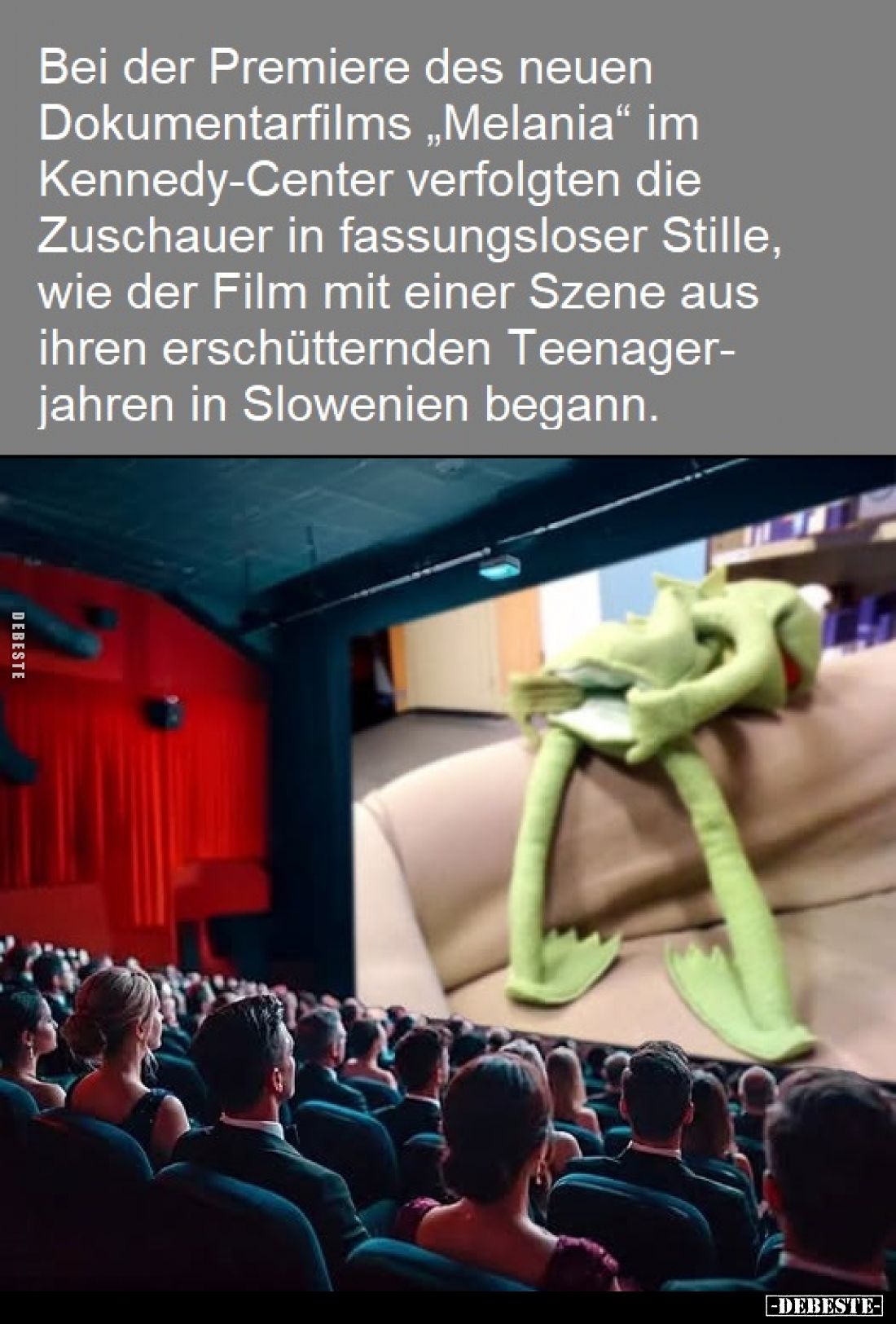 Bei der Premiere des neuen Dokumentarfilms "Melania" im Kennedy-Center verfolgten die Zuschauer in fassungsloser St...