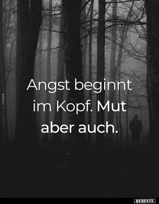 Angst beginnt im Kopf.. - Lustige Bilder | DEBESTE.de