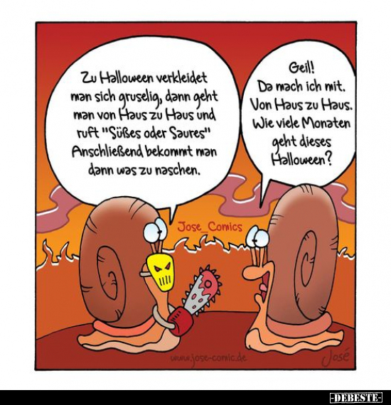 Zu Halloween verkleidet man sich gruselig.. - Lustige Bilder | DEBESTE.de