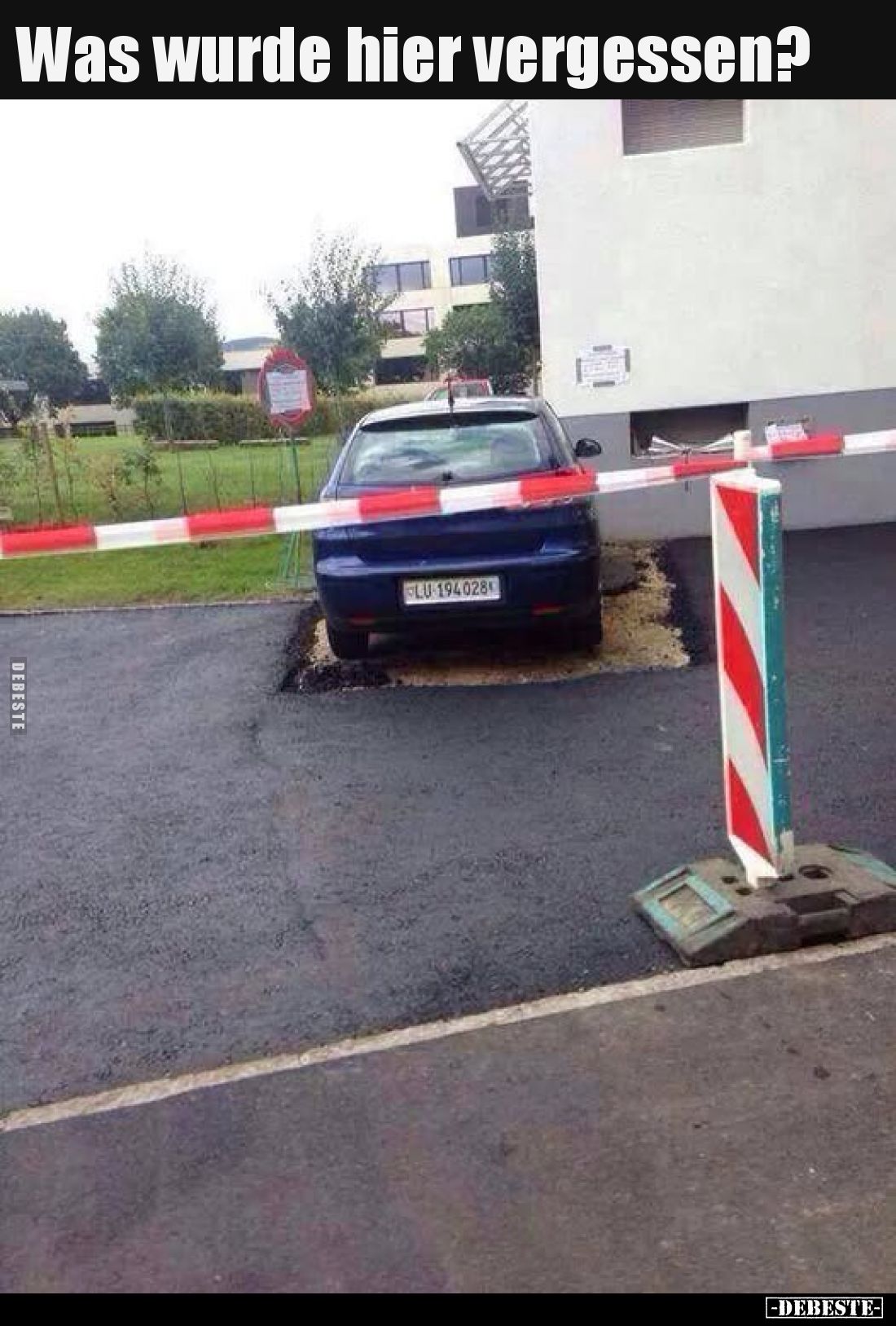 Was wurde hier vergessen?