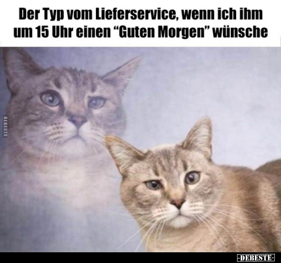 Der Typ vom Lieferservice, wenn ich ihm um 15 Uhr einen.. - Lustige Bilder | DEBESTE.de