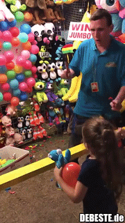 Ein präziser Wurf..