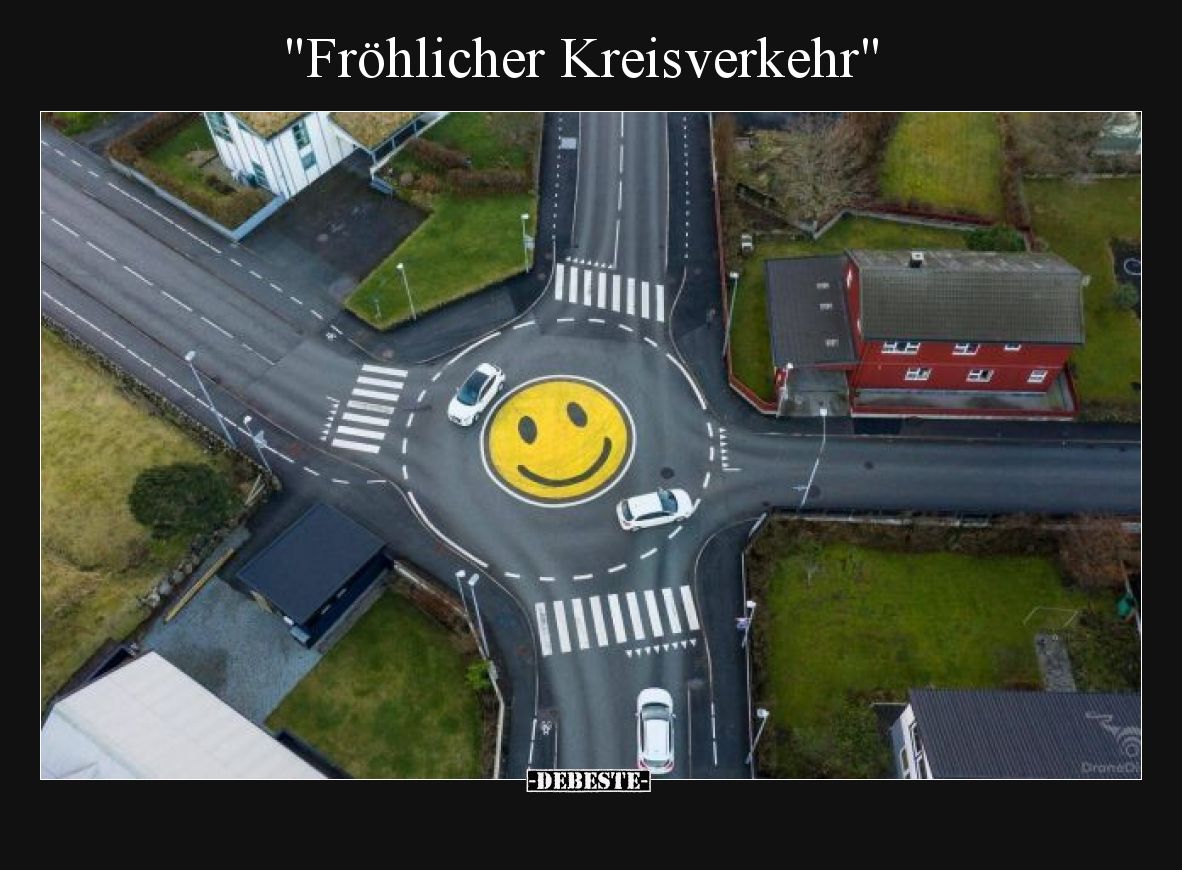Fröhlicher Kreisverkehr