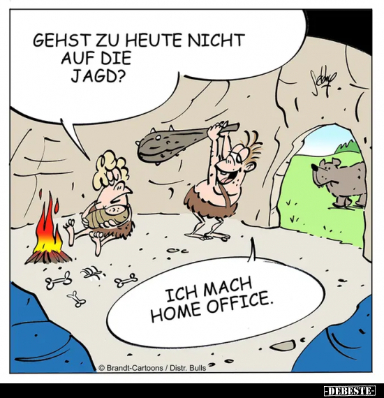 Gehst zu heute nicht auf die Jagd? Ich mach Home Office.. - Lustige Bilder | DEBESTE.de
