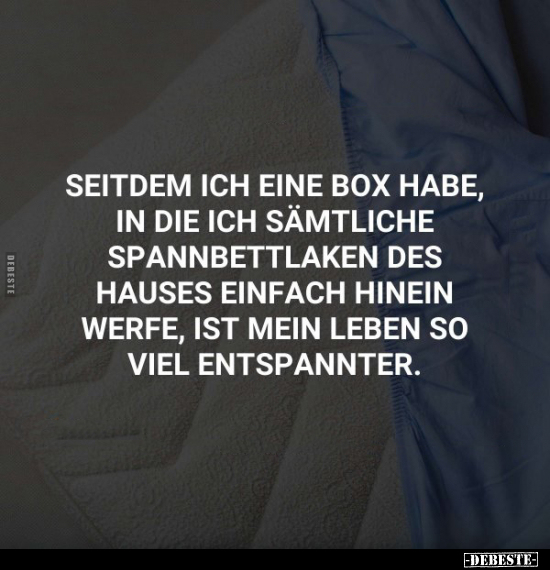 Seitdem ich eine Box habe, in die ich sämtliche.. - Lustige Bilder | DEBESTE.de