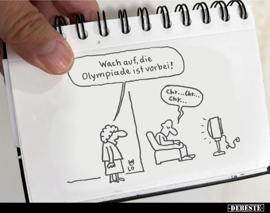 Wach auf, die Olympiade ist vorbei!.. - Lustige Bilder | DEBESTE.de