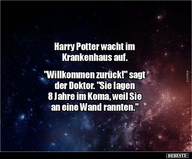 Harry Potter wacht im Krankenhaus auf.. - Lustige Bilder | DEBESTE.de