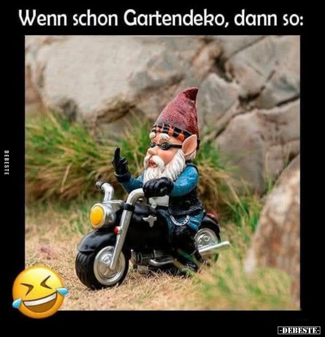 Wenn schon Gartendeko, dann so: