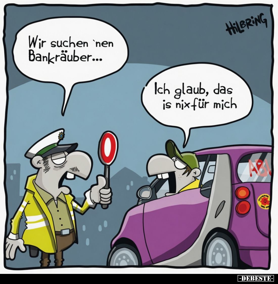 Wir suchen ‘nen Bankräuber... - Lustige Bilder | DEBESTE.de