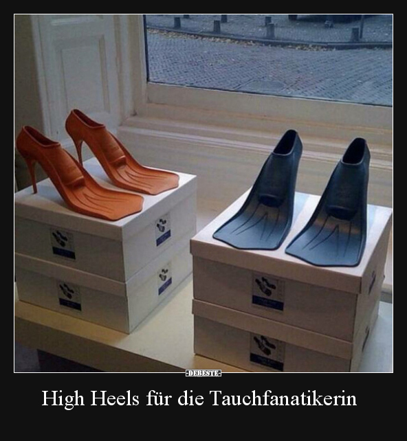 High Heels für die Tauchfanatikerin.. - Lustige Bilder | DEBESTE.de