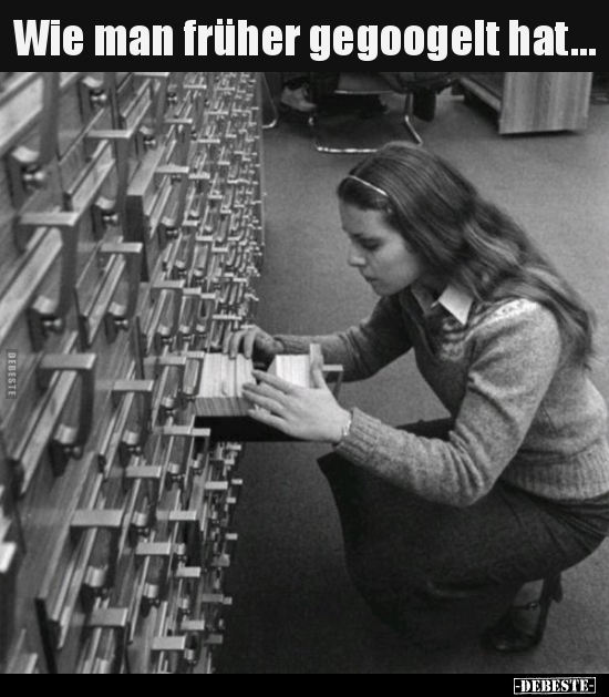 Wie man früher gegoogelt hat...