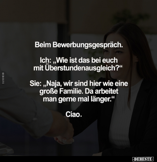 Beim Bewerbungsgespräch.. - Lustige Bilder | DEBESTE.de