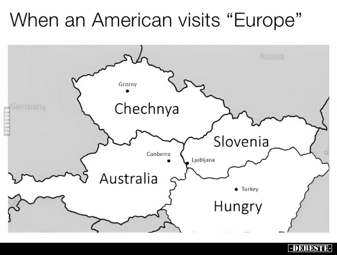 When an American visits "Europe"