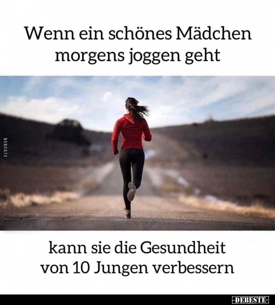 Wenn ein schönes Mädchen morgens joggen geht.. - Lustige Bilder | DEBESTE.de