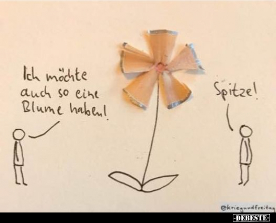 Ich möchte auch so eine Blume haben!.. - Lustige Bilder | DEBESTE.de