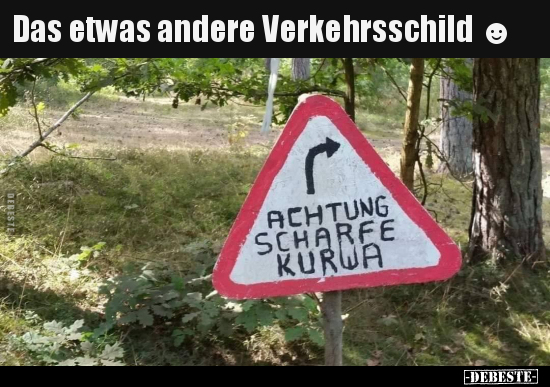 Das etwas andere Verkehrsschild ☻.. - Lustige Bilder | DEBESTE.de