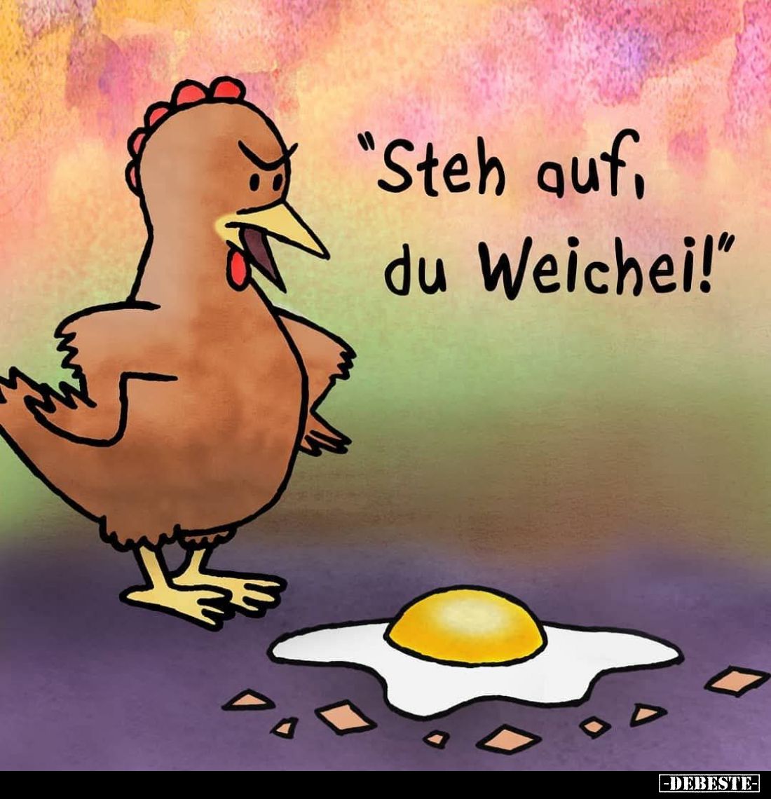 "Steh auf, du Weichei!".. - Lustige Bilder | DEBESTE.de