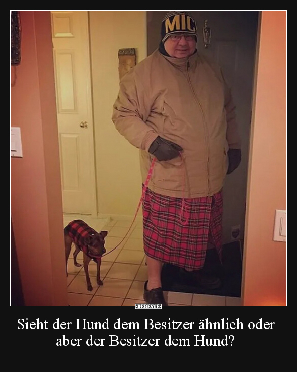 Sieht der Hund dem Besitzer ähnlich oder aber der Besitzer.. - Lustige Bilder | DEBESTE.de