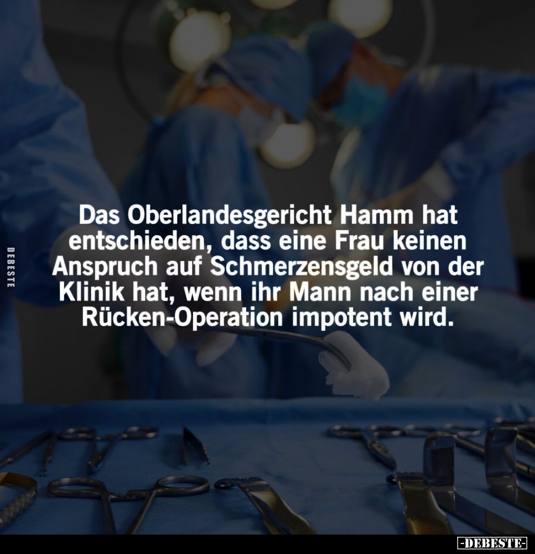 Das Oberlandesgericht Hamm hat entschieden, dass eine Frau keinen Anspruch auf Schmerzensgeld von der Klinik hat, wenn ihr Ma...