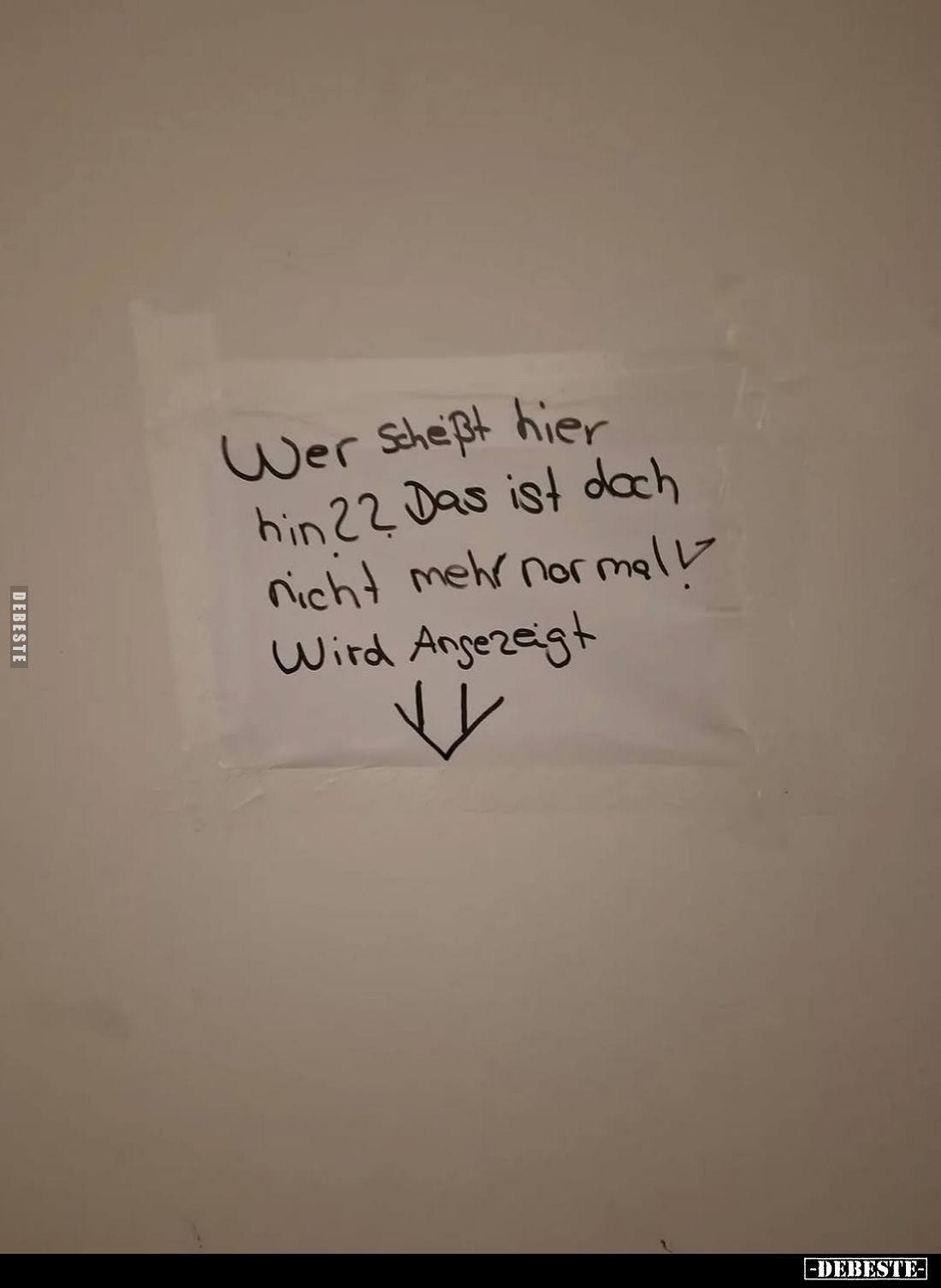 Wer scheißt hier hin? Das ist doch nicht mehr normal! Wird Angezeigt.