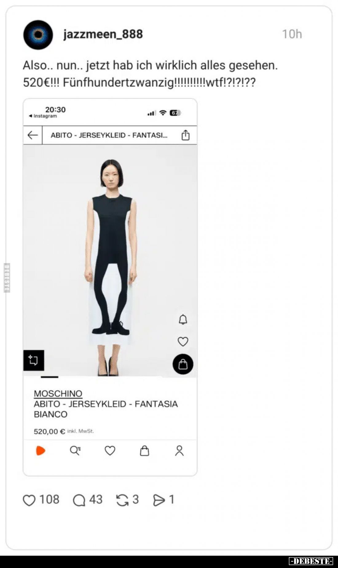 Also.. nun.. jetzt hab ich wirklich alles gesehen.
520€!!! Fünfhundertzwanzig!!!!!!