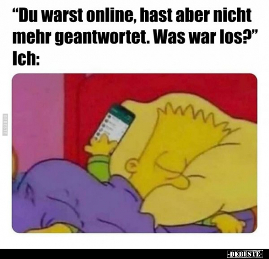 "Du warst online, hast aber nicht mehr geantwortet..." - Lustige Bilder | DEBESTE.de