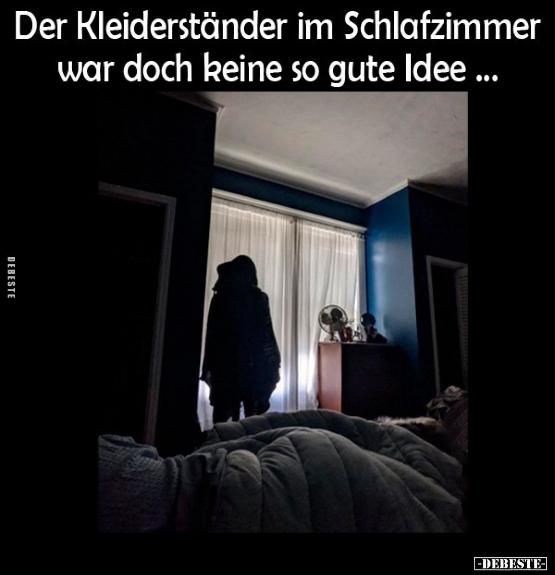 Der Kleiderständer im Schlafzimmer war doch keine so gute Idee.