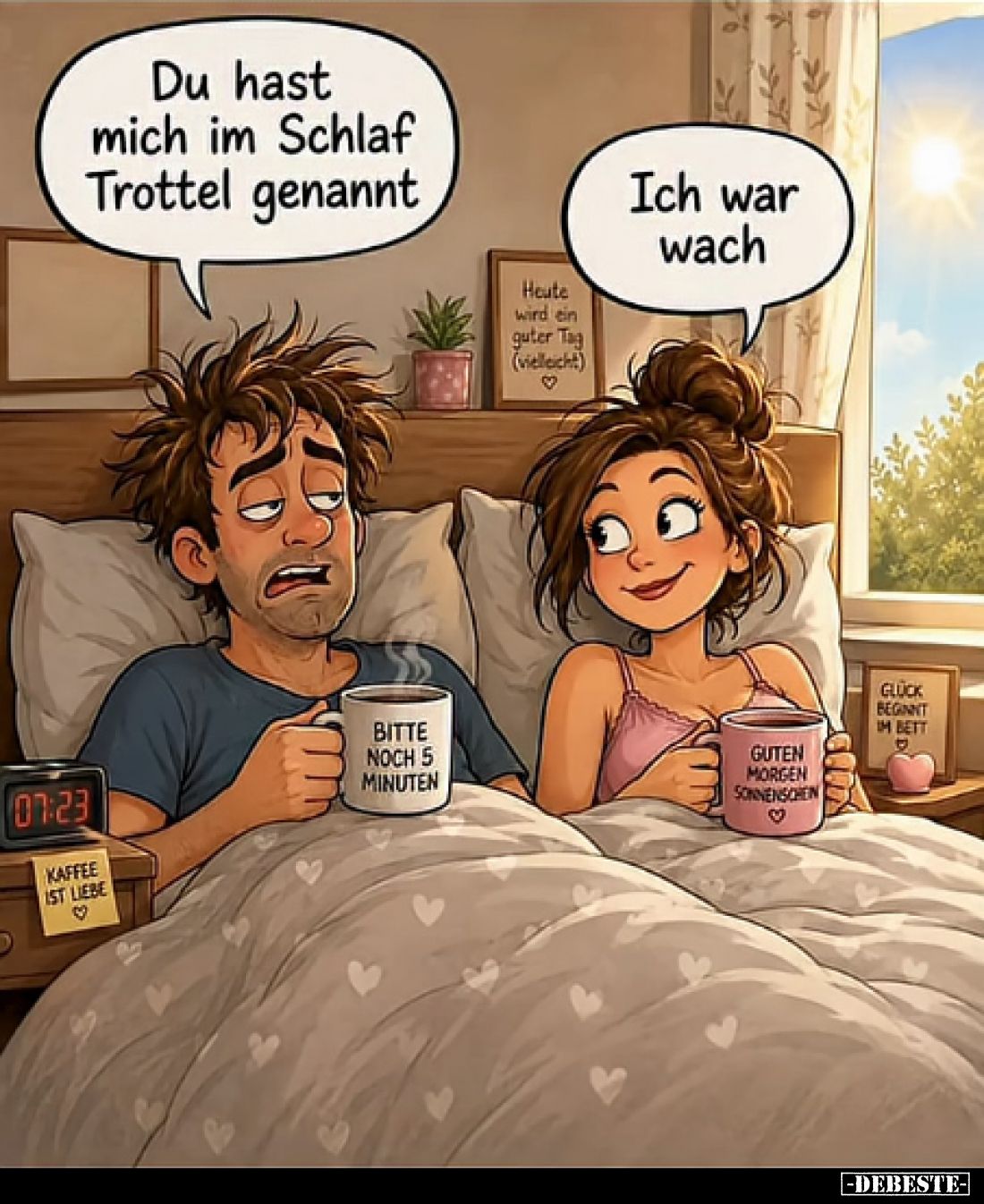 Du hast mich im Schlaf Trottel genannt - Ich war wach