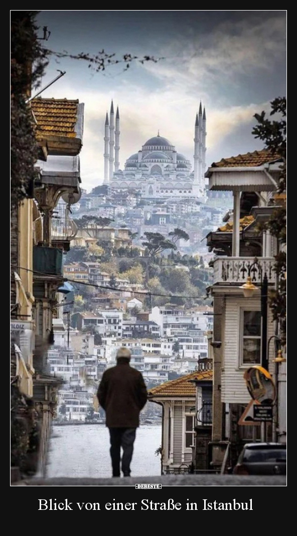 Blick von einer Straße in Istanbul..