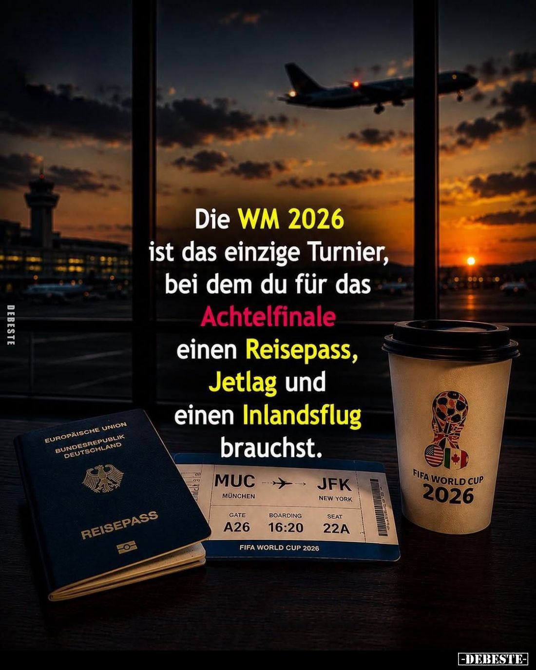 Die WM 2026 ist das einzige Turnier, bei dem du für das Achtelfinale einen Reisepass, Jetlag und einen Inlandsflug brauchst.