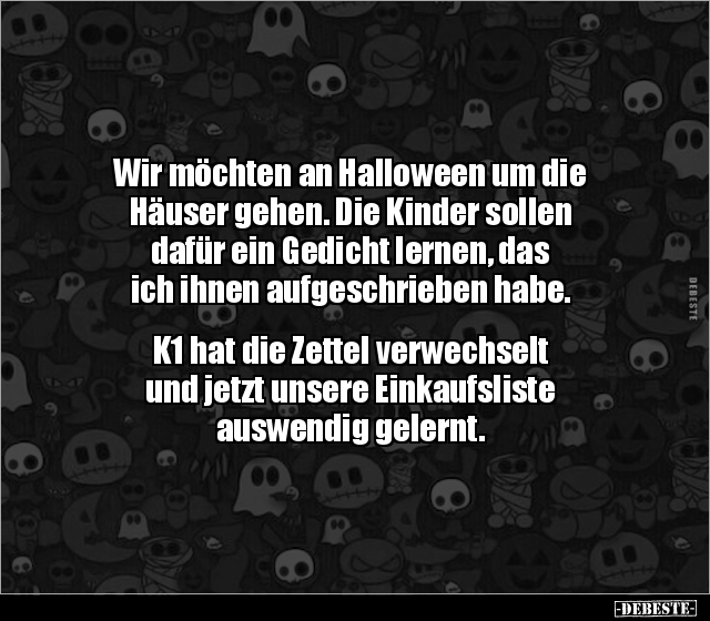 Wir möchten an Halloween um die Häuser gehen... - Lustige Bilder | DEBESTE.de