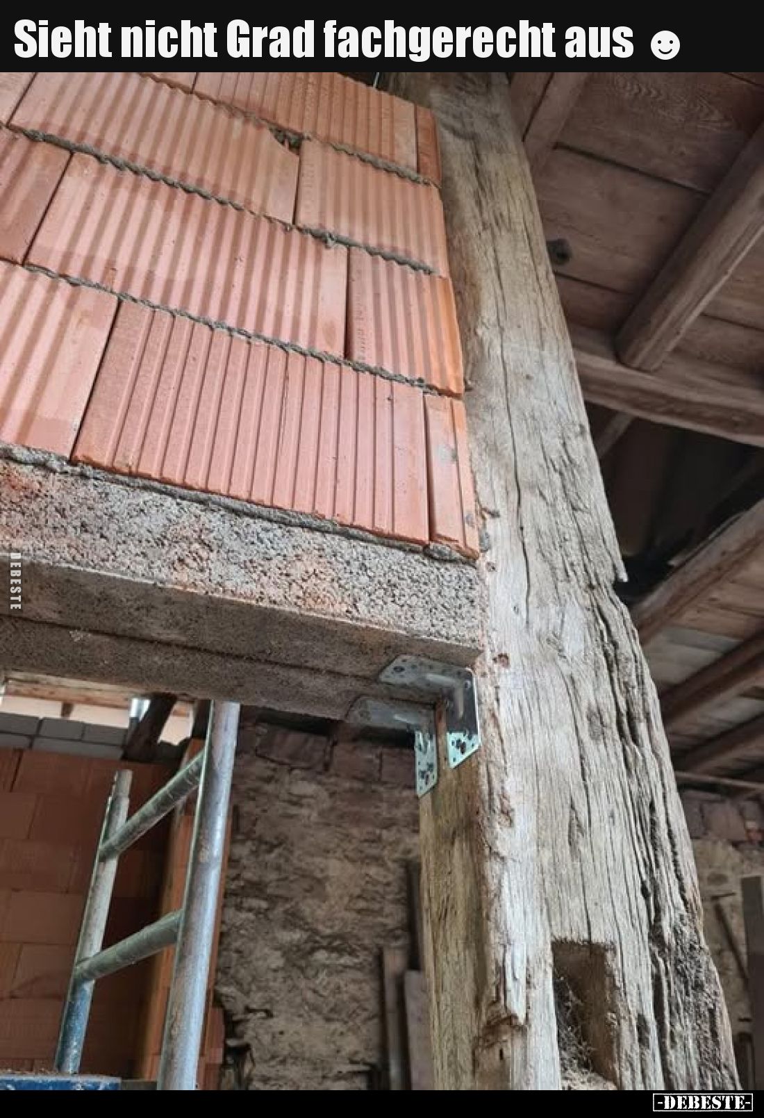 Sieht nicht Grad fachgerecht aus.
