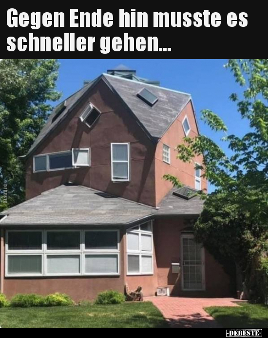 Gegen Ende hin musste es schneller gehen...