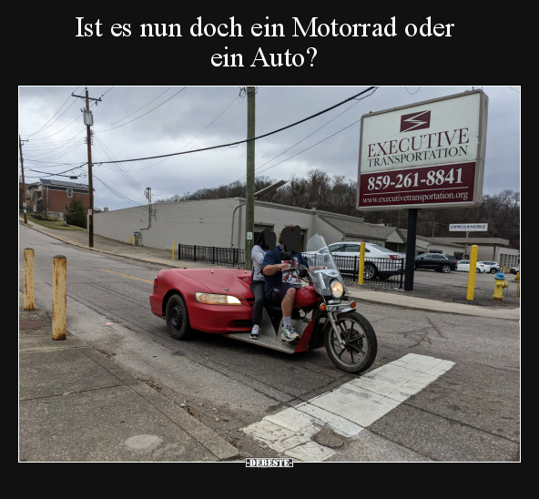 Ist es nun doch ein Motorrad oder ein Auto?.. - Lustige Bilder | DEBESTE.de