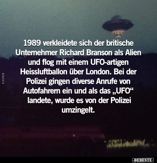 1989 verkleidete sich der britische Unternehmer Richard.. - Lustige Bilder | DEBESTE.de