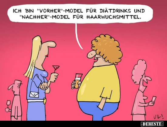 Ich bin "vorher"-Model für Diätdrinks und "nachher"-Model.. - Lustige Bilder | DEBESTE.de